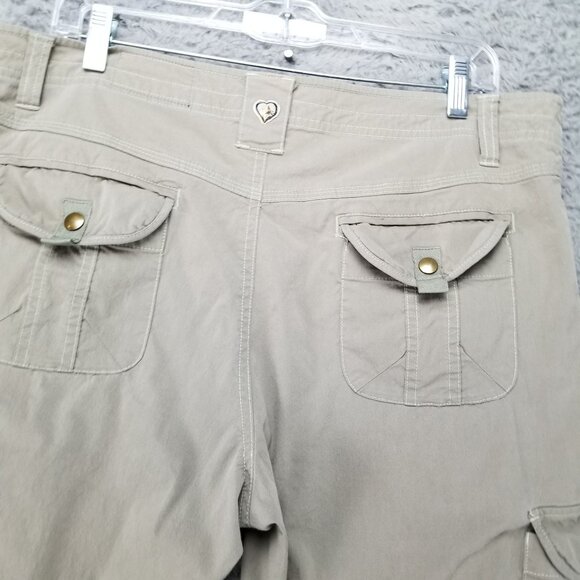 Kuhl Pants Womens 14 Tan Stretch Roll Tab Cargo Gorpcore - Picture 13 of 16